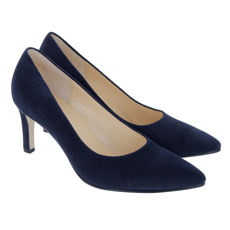 Gabor Dane 41.380.16 Court Shoes Atlantik Blue Suede